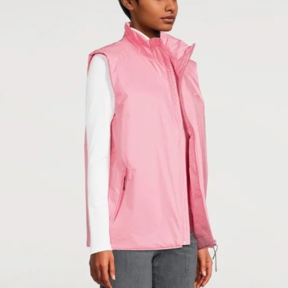NWT Rains Padded Nylon Vest Pink Sky Small - Picture 1 of 11